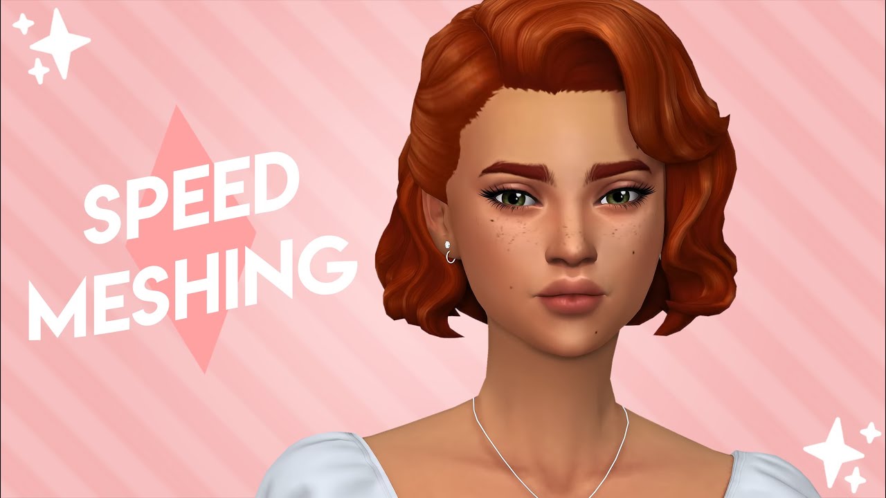 The Sims 4 Speed Meshing 19 Clementine Hair YouTube