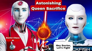 Doctor Chess AI Faced Astonishing QUEEN Sacrifice By Stockfish 16 In Chess | Chess Strategy | AI screenshot 5