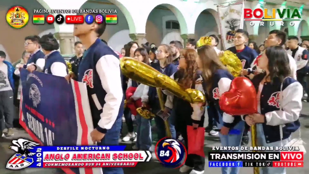 ANGLO AMERICAN SCHOOL - DESFILE NOCTURNO, CONMEMORANDO SUS 84 ANIVERSARIO