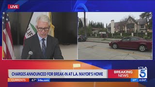 District Attorney announces charges in break-in at L.A. Mayor Karen Bass&#39; home