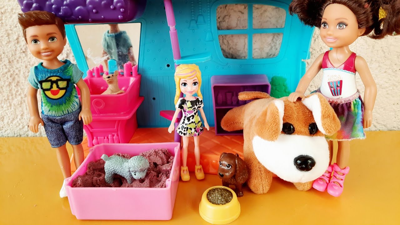 Polly Pocket Kopek Oteli Isletiyor Toy Dog Hotel Youtube