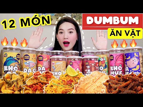 #1 🔥REVIEW🔥 12 Món ăn vặt DUMBUM giá rẻ HOT TIKTOK | Da cá trứng muối, cơm cháy, mực xé sợi… Mới Nhất