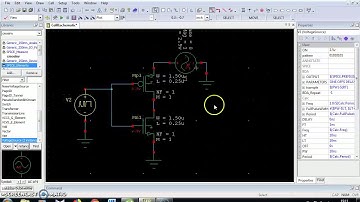CMOS Inverter Design using Tanner V16