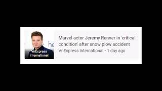 VnExpress InternationalMarvel actor Jeremy Renner in 'critical condition' after snow plow accident