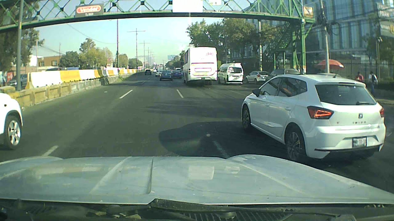 Morning rush hour in mexico city