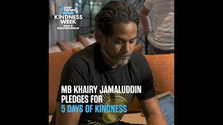 Khairy Jamaluddin takes on the KINDNESS CHALLENGE!