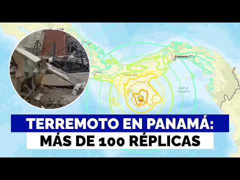 The aftermath of the powerful earthquake that shook Panama: more than 100 aftershocks have been r...