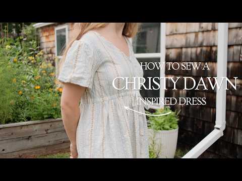 Sewing A Christy Dawn Inspired Dress