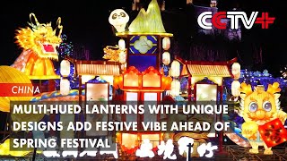 Multi-hued Lanterns with Unique Designs Add Festive Vibe Ahead of Spring Festival