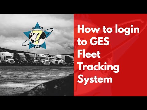 how to login to GES fleet tracking system