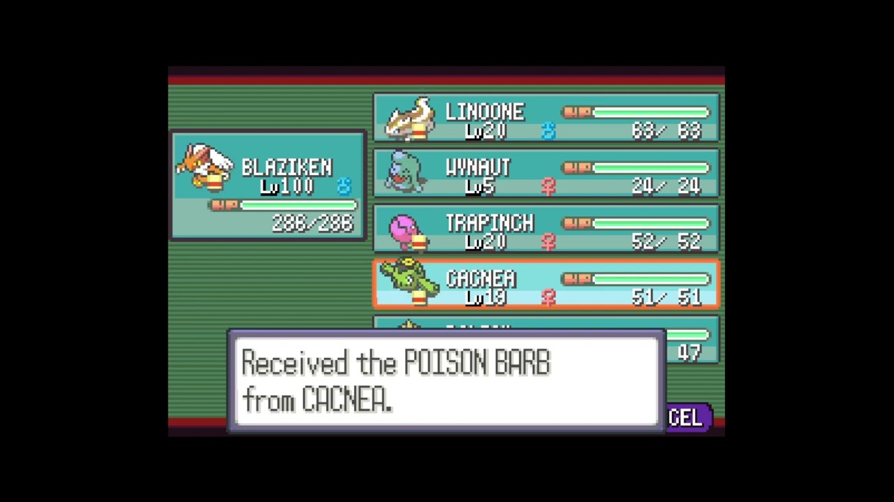 How to get Poison Barb in Pokemon Sapphire