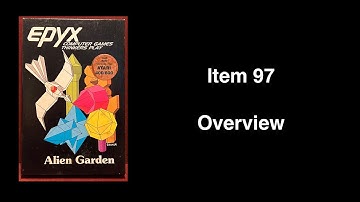 Item 97: Alien Garden Atari 400/800 Cartridge 1982