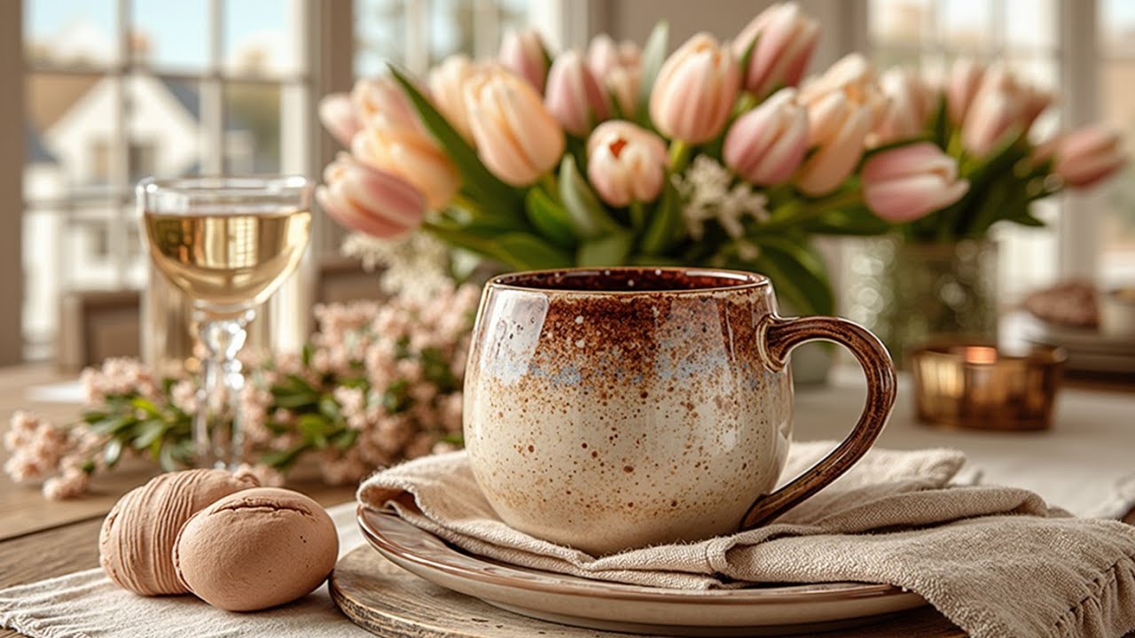 Утренний джазовый кофе и инструментальная босса-нова для нежного весеннего пробуждения