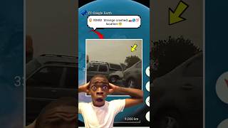 crashed 🚗😱💯 on google maps and google earth 🌎#shorts #googleearth #viral #trending