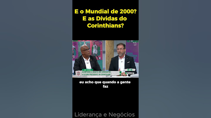 ANDRÉ NEGÃO x AUGUSTO MELO: DEBATE PRESIDÊNCIA DO CORINTHIANS   E O MUNDIAL DE 2000? E AS DÍVIDAS?