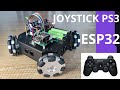 ESP32 omnidirectional robot Joystick PS3 4WD