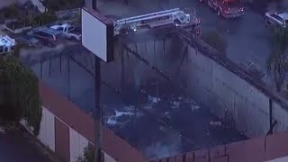 Crews tackle National City vacant building fire