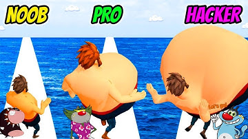 NOOB vs PRO vs HACKER Big Belly Android iOS Oggy And Jack Voice