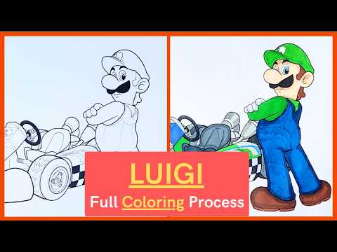 Luigi Coloring Pages: So Cute, You'll Swoon!