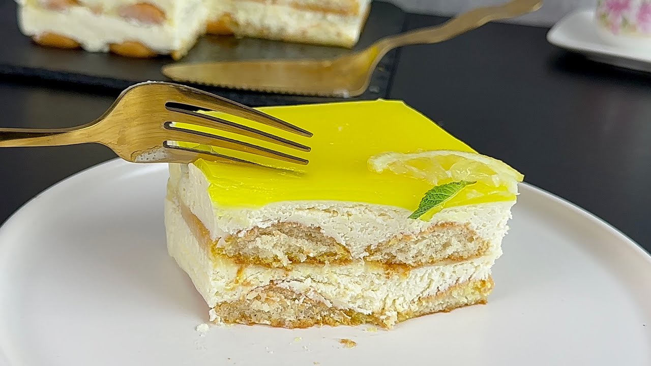 Самый простой в мире лимонный десерт! Нежнейший тирамису без яиц и выпечки!