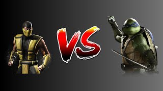 Sub Zero Scorpion vs Leonardo  INJUSTICE 2