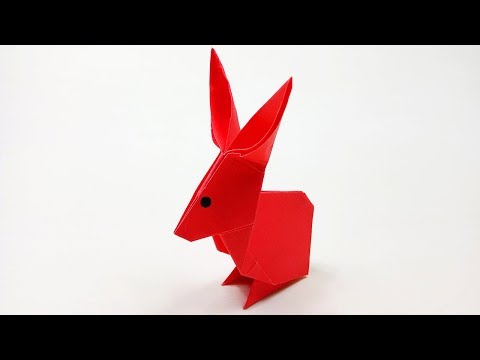 Origami Animal How to make a paper Rabbit Origami Instructions Paper Rab...