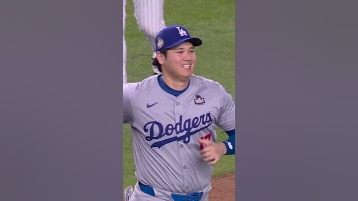 Shohei Ohtani reacts to winning the World Series ❤️ #mlb #baseball #Dodgers #yankees #worldseries