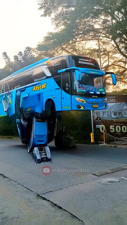 Bus Basuri MSM ASYROF berubah jadi ROBOT, joget telolet Sebotol Minuman #basuri #telolet #robot