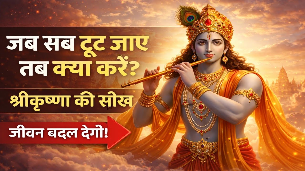 “जब सब टूट जाए तब क्या करें? श्रीकृष्ण की सीख | Life Changing Motivation 2026”