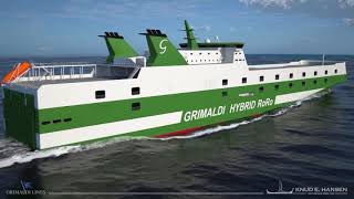 Grimaldi Group and Knud Hansen present the new generation of hybrid ro-ro GG5G vessels