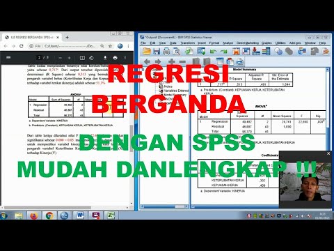 TUTORIAL MUDAH UJI REGRESI BERGANDA DENGAN SPSS