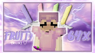 Fruity 64x Pack Release | Solo bedwars keyboard and mouse sounds