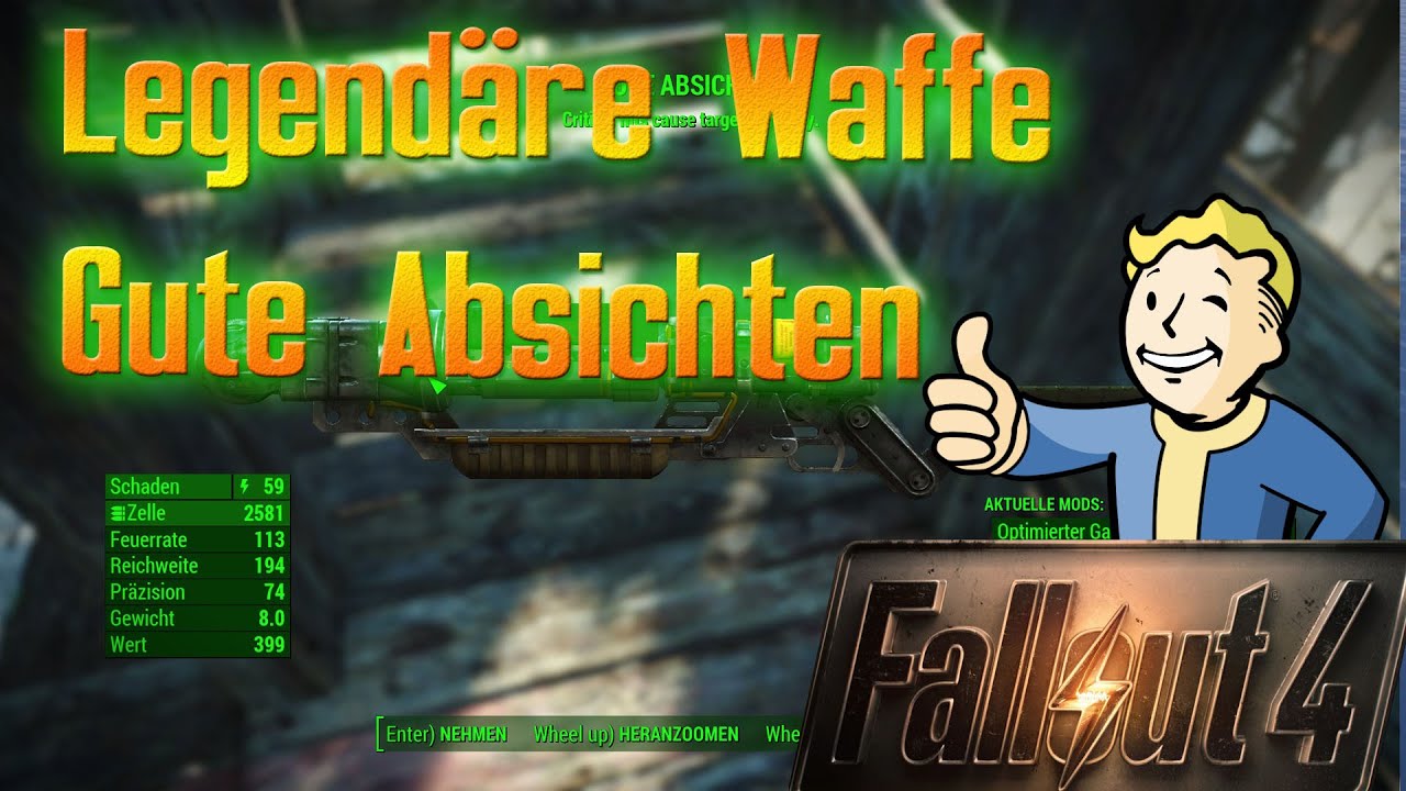 Fallout 4 Legendäre Waffen