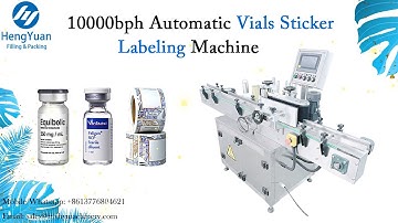 10000bph Automatic Vials Sticker Round Bottles Labeling Machine Label Applicator Labeller
