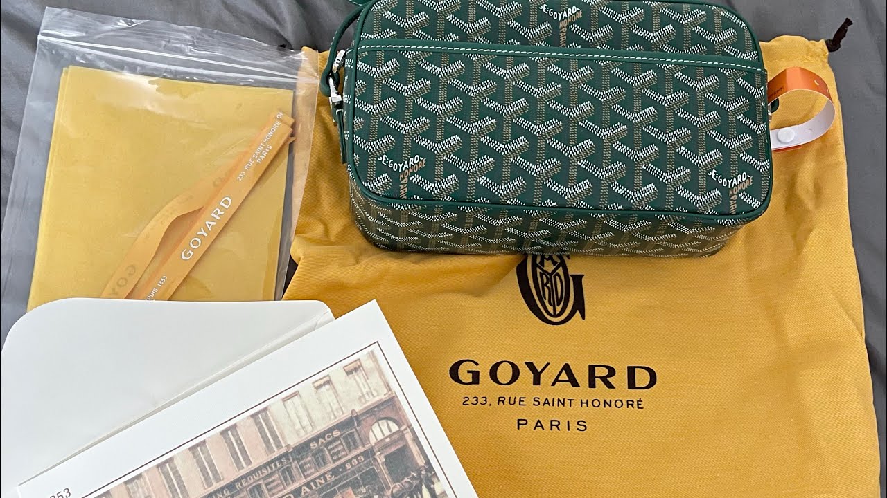 GOYARD CAP VERT CROSSBODY BAG GREEN UNBOXING AND REVEIEW 