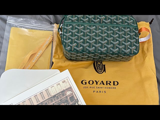 GOYARD CAP VERT CROSSBODY BAG BLUE UNBOXING AND REVEIEW 