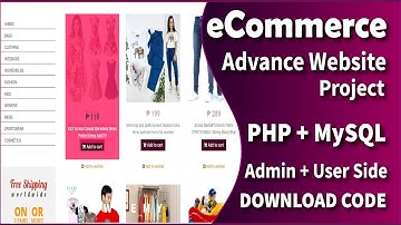 Advance Ecommerce Shopping Website Project PHP mySQL| Admin panel | FYP| Download code