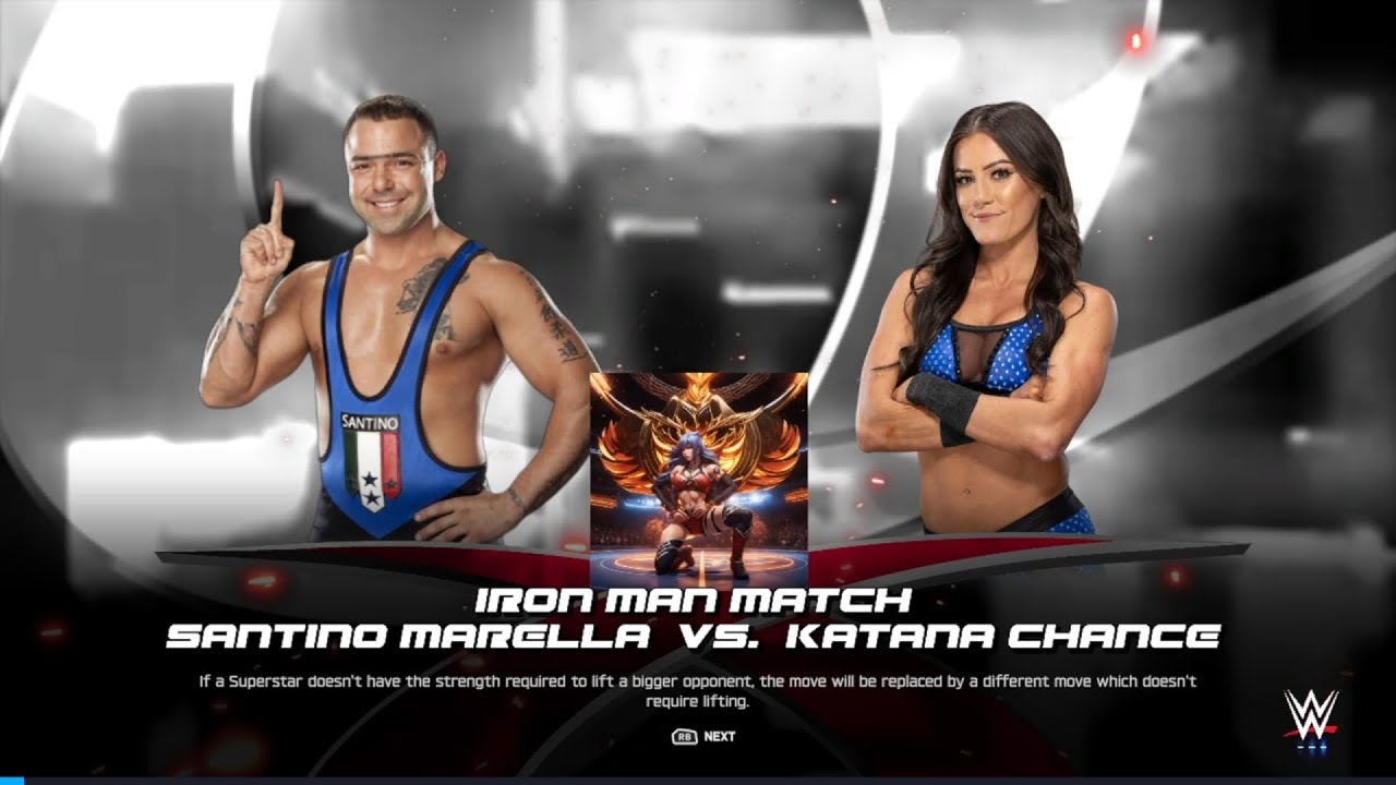 #wwe2k25 | Intergender Ironman match | Santino Marello vs Katana Chance | Request
