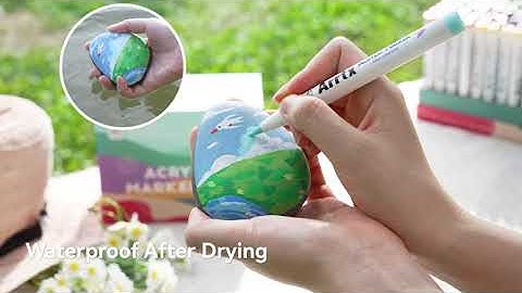 Arrtx 60C Brush Tip Acrylic Markers for Scenery/Landscape Art | nature color combo