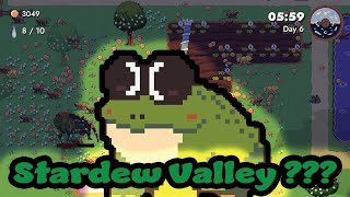 If a BulletHell Action Roguelike played like Stardew Valley