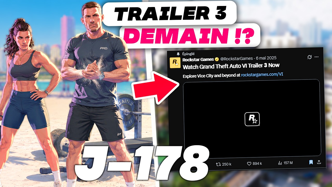 GTA 6 : LE TRAILER 3 SORT DEMAIN ?! (26 MAI 2026)