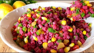 Bu Salata Favoriniz Olacak ! Makarnadan Kokoş Salatası Nasıl Yapılır ? Şalgamlı Makarna Tarifi