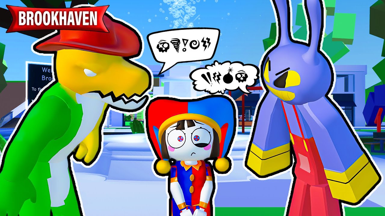 Jax e Gummigoo BRIGARAM pela Pomni no Brookhaven