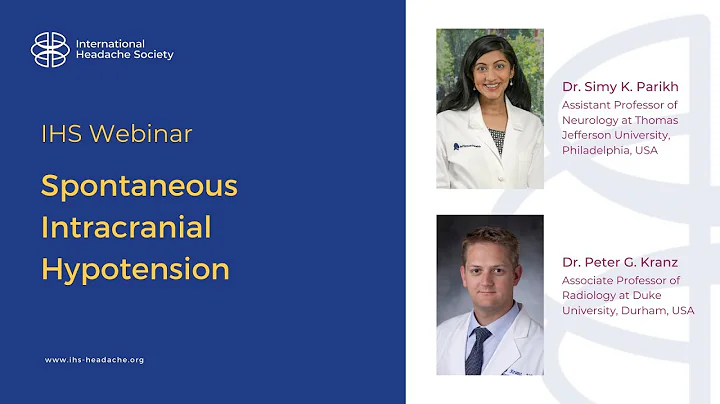 IHS Webinar Spontaneous Intracranial Hypotension