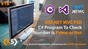 C# Tutorial: Prime Number Check | Asp.Net Web Application Tutorial for Beginners in Hindi | Part 18