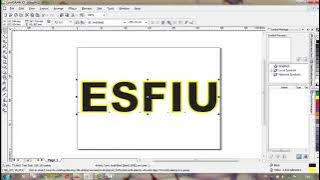 Cara Membuat Tulisan Transparan dengan Corel Draw