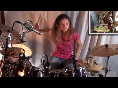 Jump (Van Halen), drum cover by a 14 year old girl