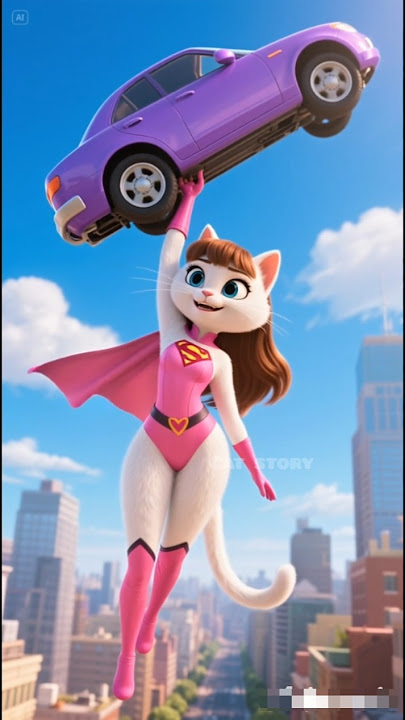 القطه مياوه بقت بطل خارق عشان تنقذ جوزها 💪👊