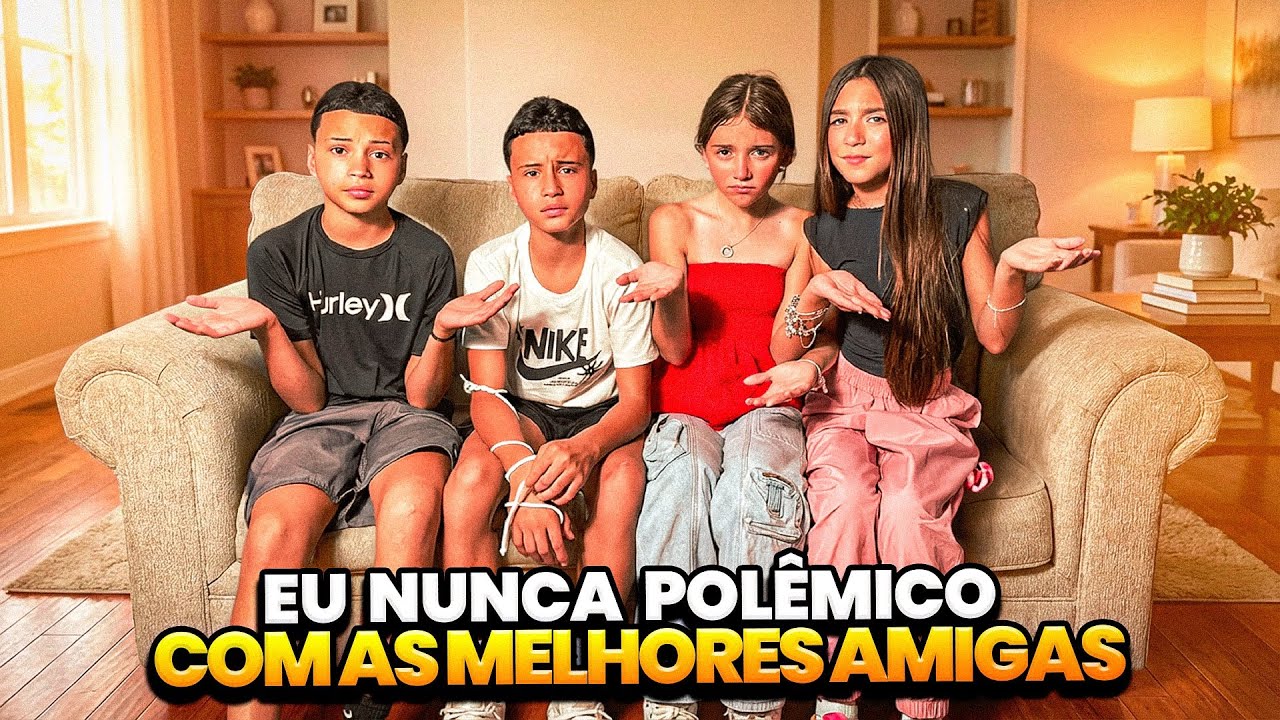 OS GÊMEOS ANTÔNIO E JP FIZERAM O DESAFIO DO EU NUNCA POLÊMICO COM AS MELHORES AMIGAS 😱•Antônio e JP•