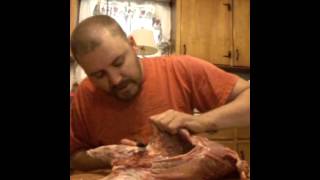 Quartering a groundhog